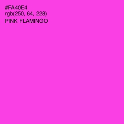 #FA40E4 - Pink Flamingo Color Image