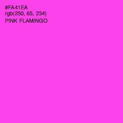 #FA41EA - Pink Flamingo Color Image