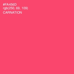 #FA456D - Carnation Color Image