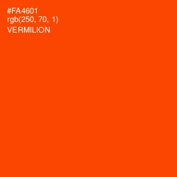 #FA4601 - Vermilion Color Image