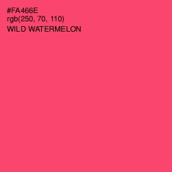 #FA466E - Wild Watermelon Color Image