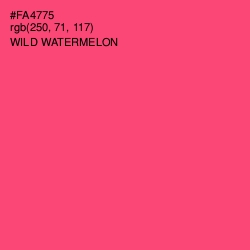 #FA4775 - Wild Watermelon Color Image