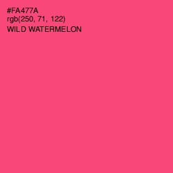 #FA477A - Wild Watermelon Color Image