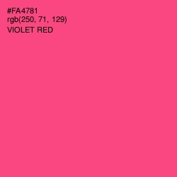 #FA4781 - Violet Red Color Image