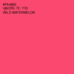 #FA486E - Wild Watermelon Color Image