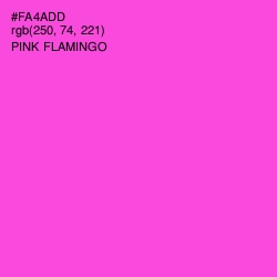 #FA4ADD - Pink Flamingo Color Image