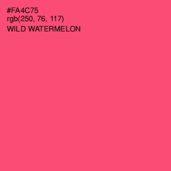 #FA4C75 - Wild Watermelon Color Image
