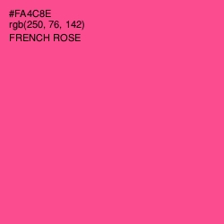 #FA4C8E - French Rose Color Image