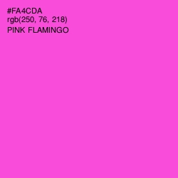 #FA4CDA - Pink Flamingo Color Image