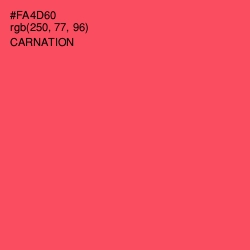 #FA4D60 - Carnation Color Image