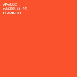 #FA522C - Flamingo Color Image