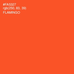 #FA5327 - Flamingo Color Image