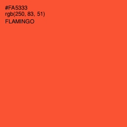 #FA5333 - Flamingo Color Image
