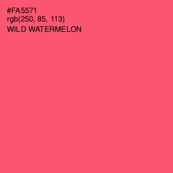 #FA5571 - Wild Watermelon Color Image
