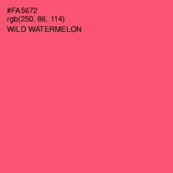 #FA5672 - Wild Watermelon Color Image