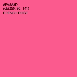 #FA5A8D - French Rose Color Image