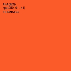 #FA5B29 - Flamingo Color Image