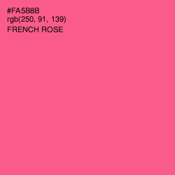 #FA5B8B - French Rose Color Image