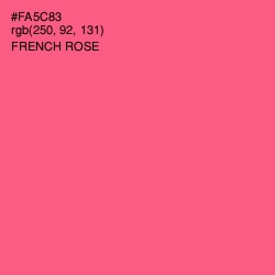 #FA5C83 - French Rose Color Image