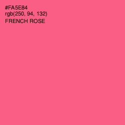 #FA5E84 - French Rose Color Image