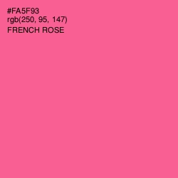 #FA5F93 - French Rose Color Image