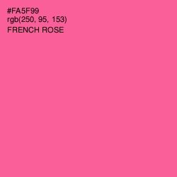 #FA5F99 - French Rose Color Image