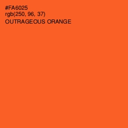 #FA6025 - Outrageous Orange Color Image