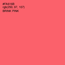 #FA616B - Brink Pink Color Image