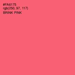 #FA6175 - Brink Pink Color Image