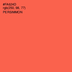 #FA624D - Persimmon Color Image