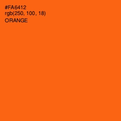 #FA6412 - Orange Color Image