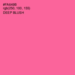 #FA649B - Deep Blush Color Image