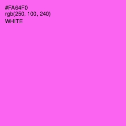 #FA64F0 - Pink Flamingo Color Image