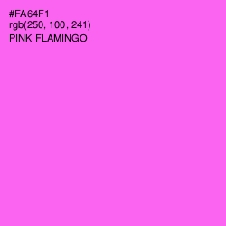 #FA64F1 - Pink Flamingo Color Image