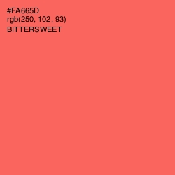 #FA665D - Bittersweet Color Image