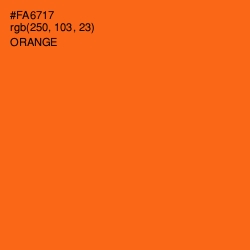 #FA6717 - Orange Color Image