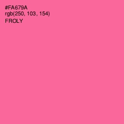 #FA679A - Froly Color Image