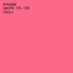 #FA698B - Froly Color Image