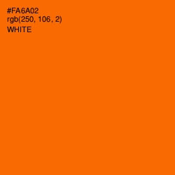 #FA6A02 - Blaze Orange Color Image