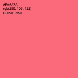 #FA6A7A - Brink Pink Color Image