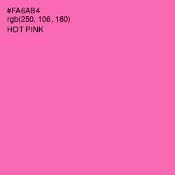 #FA6AB4 - Hot Pink Color Image
