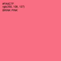 #FA6C7F - Brink Pink Color Image