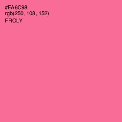 #FA6C98 - Froly Color Image