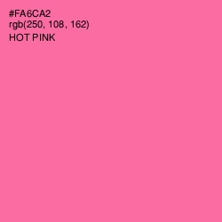 #FA6CA2 - Hot Pink Color Image