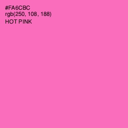 #FA6CBC - Hot Pink Color Image