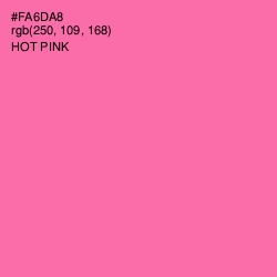 #FA6DA8 - Hot Pink Color Image