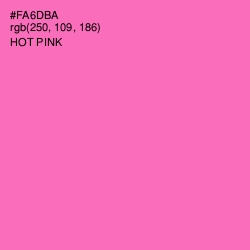 #FA6DBA - Hot Pink Color Image