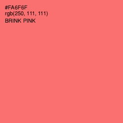 #FA6F6F - Brink Pink Color Image