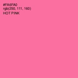 #FA6FA0 - Hot Pink Color Image