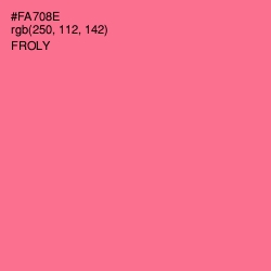 #FA708E - Froly Color Image